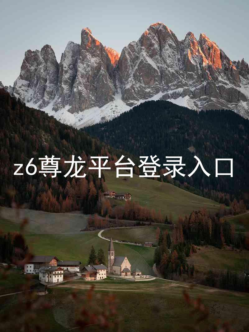 z6尊龙平台登录入口